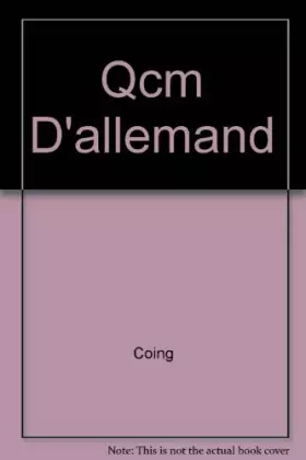 Couverture du produit · QCM d'allemand