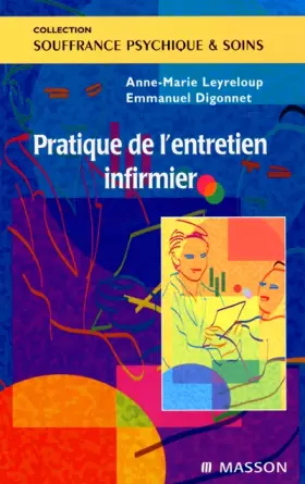 Couverture du produit · Pratique de l'entretien infirmier