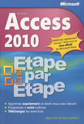 Couverture du produit · Access 2010 - Etape par Etape