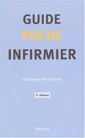 Couverture du produit · Guide poche infirmier