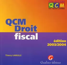 Couverture du produit · QCM : Droit fiscal 2003-2004