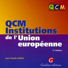 Couverture du produit · QCM Institutions de l'Union européenne