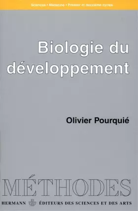 Couverture du produit · Biologie du développement