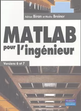 Couverture du produit · MATLAB pour l'ingénieur -  Versions 6 et 7