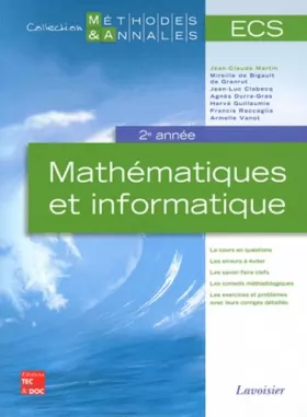 Couverture du produit · Mathématiques et informatique ECS 2e année