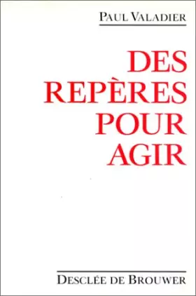 Couverture du produit · Des repères pour agir