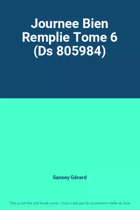 Couverture du produit · Journee Bien Remplie Tome 6 (Ds 805984)