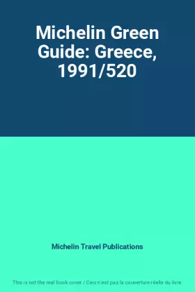 Couverture du produit · Michelin Green Guide: Greece, 1991/520