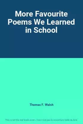 Couverture du produit · More Favourite Poems We Learned in School