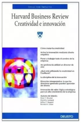 Couverture du produit · Creatividad e innovación