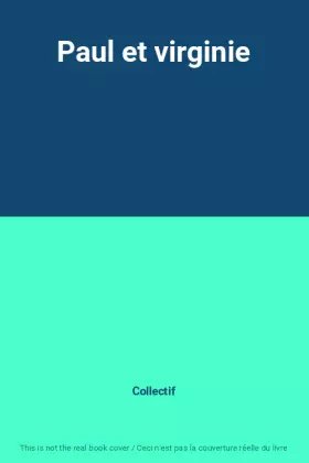 Couverture du produit · Paul et virginie