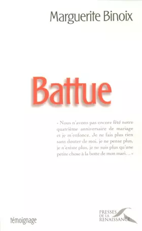 Couverture du produit · Battue