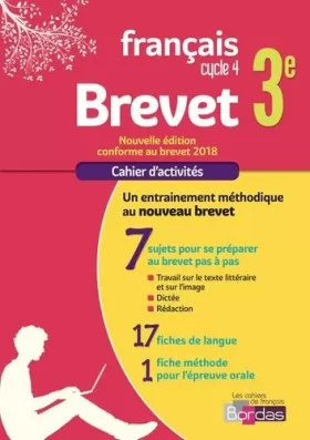 Couverture du produit · Cahier Brevet - Français 3e
