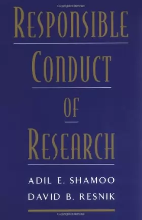 Couverture du produit · Responsible Conduct of Research