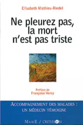 Couverture du produit · Ne pleurez pas, la mort n'est pas triste