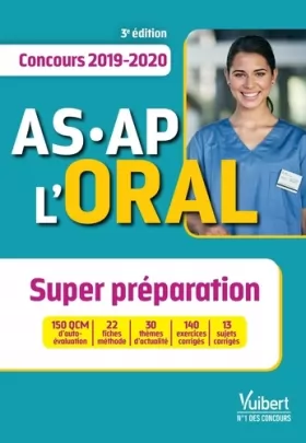 Couverture du produit · Concours AS-AP - L'oral - Super préparation: Concours 2019-2020 - Aide-soignant et Auxiliaire de puériculture