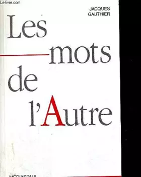 Couverture du produit · Les mots de l'autre