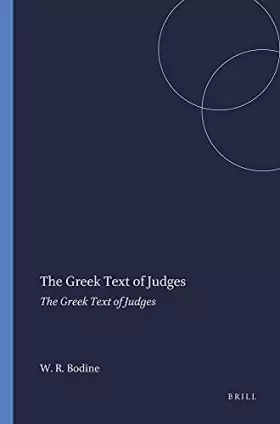 Couverture du produit · Greek Text of Judges: Recensional Developments