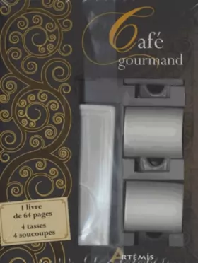 Couverture du produit · Café gourmand: 1 livre de 64 pages, 4 tasses, 4 soucoupes