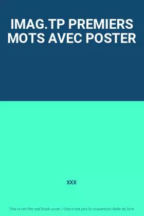 Couverture du produit · IMAG.TP PREMIERS MOTS AVEC POSTER