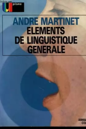 Couverture du produit · Elements de linguistique generale