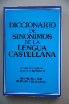 Couverture du produit · Diccionario de sinónimos de la lengua castellana