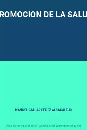 Couverture du produit · PROMOCION DE LA SALUD