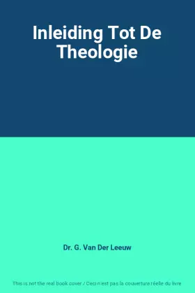 Couverture du produit · Inleiding Tot De Theologie