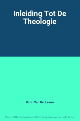 Couverture du produit · Inleiding Tot De Theologie