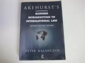 Couverture du produit · Akehurst's Modern Introduction to International Law