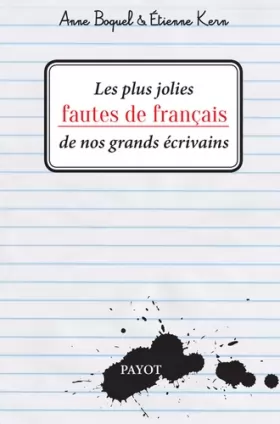 Couverture du produit · Les plus jolies fautes de français de nos grands écrivains