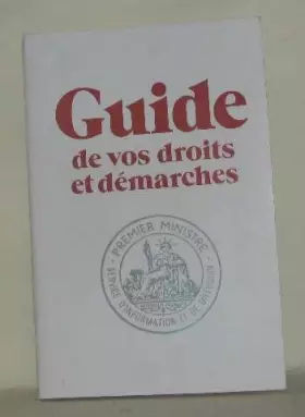 Couverture du produit · Guide de vos droits et démarches
