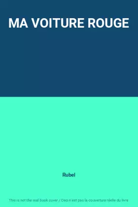 Couverture du produit · MA VOITURE ROUGE