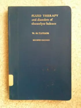 Couverture du produit · Fluid Therapy and Disorders of Electrolyte Balance