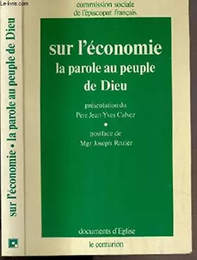 Couverture du produit · Sur l'économie, la parole au peuple de Dieu
