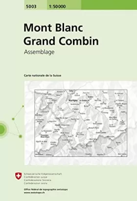 Couverture du produit · Carte routière : Mont-Blanc - Grand-Combin