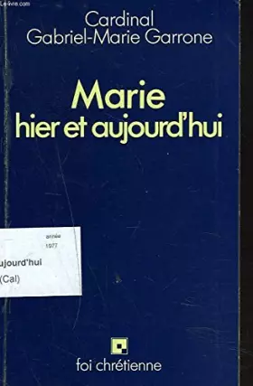 Couverture du produit · Marie, hier et aujourd'hui