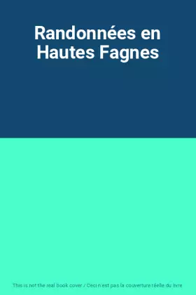 Couverture du produit · Randonnées en Hautes Fagnes