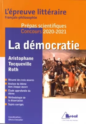 Couverture du produit · La démocratie - L'épreuve littéraire français-philosophie-prépas scientifiques