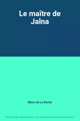 Couverture du produit · Le maître de Jalna