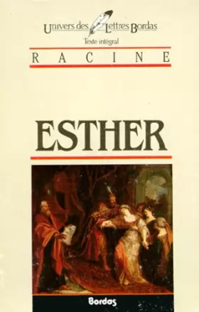 Couverture du produit · RACINE/ULB ESTHER (Ancienne Edition)