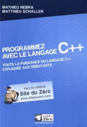 Couverture du produit · Programmez avec le langage C++