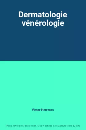 Couverture du produit · Dermatologie vénérologie
