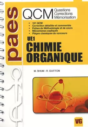 Couverture du produit · QCM UE1 Chimie organique