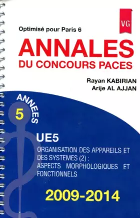 Couverture du produit · Annales du concours PACES UE5 2009-2014 : Optimisé pour Paris 6