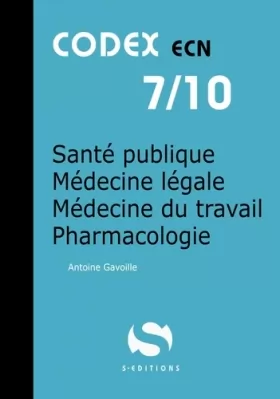Couverture du produit · 7- Santé publique - Médecine légale - Médecine du travail - Pharmacologie