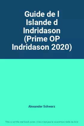 Couverture du produit · Guide de l Islande d Indridason (Prime OP Indridason 2020)
