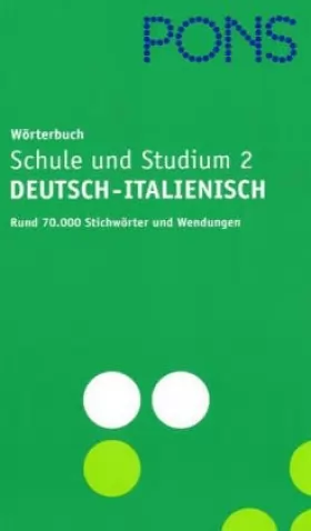 Couverture du produit · PONS Globalwörterbuch Teil 2 Deutsch-Italienisch