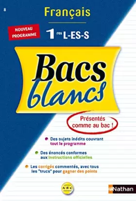 Couverture du produit · BACS BLANCS ABC FRANCAIS 1RES
