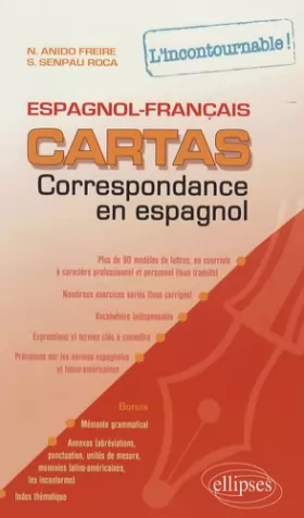 Couverture du produit · Cartas : Correspondance en espagnol, l'incontournable ! espagnol-français